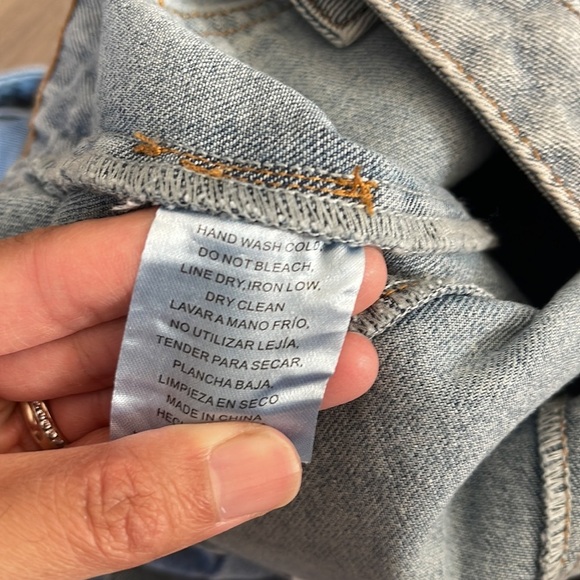 Stitch and Feather Pocket Detail Midi Skirt Medium Denim sz M - Picture 12 of 15